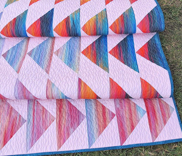 Modern Triangle Quilt Pattern Geta S Quilting Studio