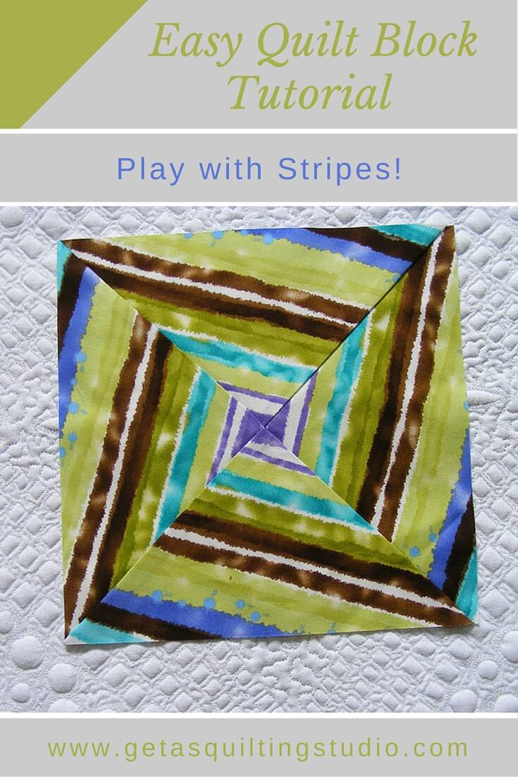 Stripes for easy quilt block.