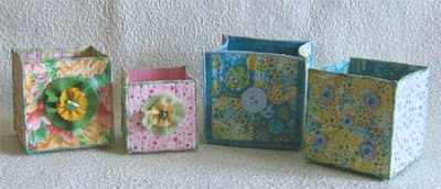 fabric boxes tutorial
