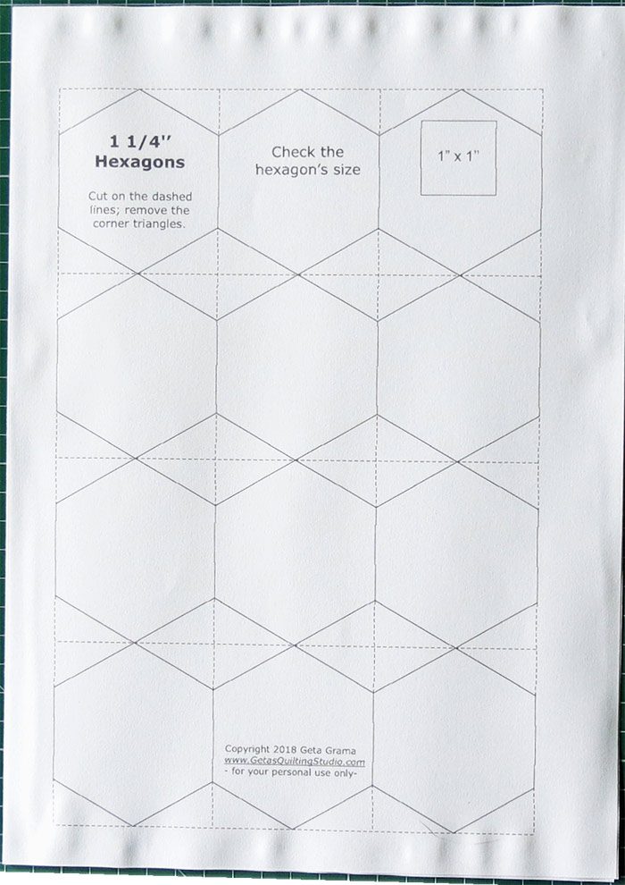 hexagon-templates-epp-2 - Geta's Quilting Studio