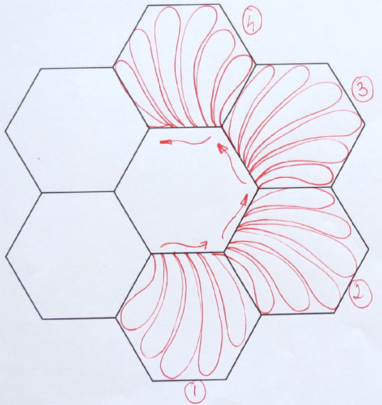 how to quilt hexagons