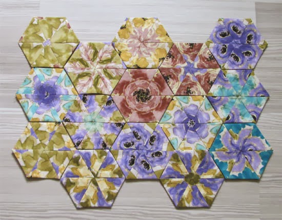 tutorial- how to sew kaleidoscope hexagons