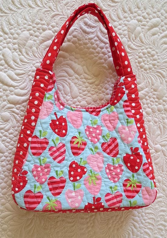 mini quilted tote bag