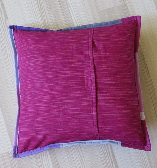 Raw Edge Applique Quilted Pillow