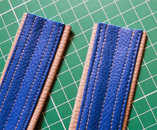 Faux Leather Straps Tutorial