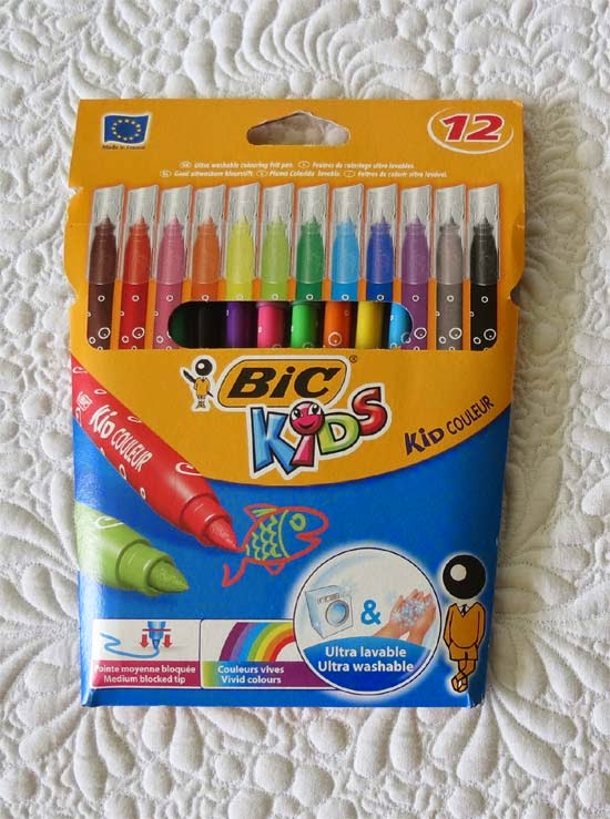 Washable markers for quilting