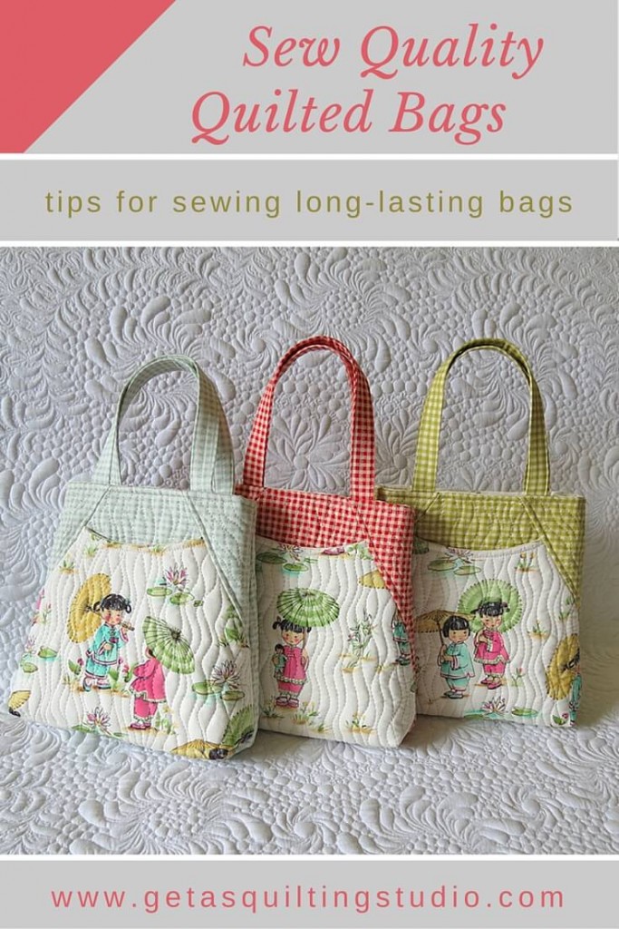 Learn to sew long-lasting quilted bags with professional look.