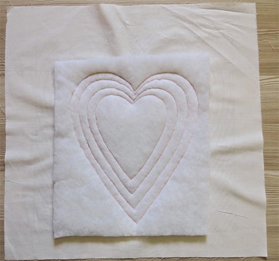 Valentine's Day Quilted Pillow