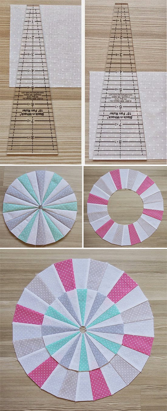 Tips for cutting, piecing, pressing and finishing Dresden Fan Plate blocks
