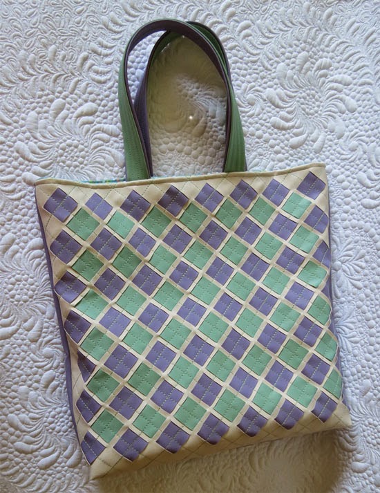  Faux Leather Woven Bags