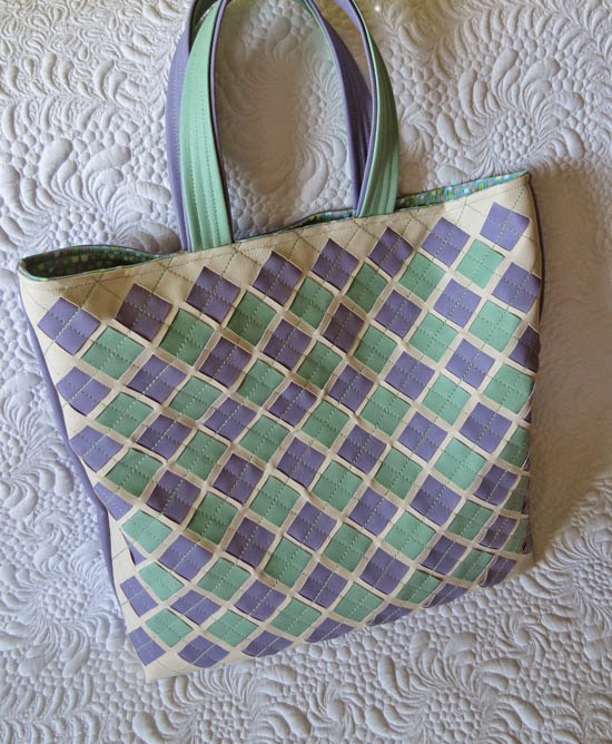  Faux Leather Woven Bags