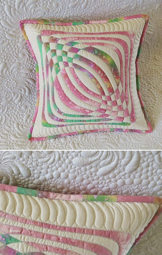 Raw edge applique- pillow