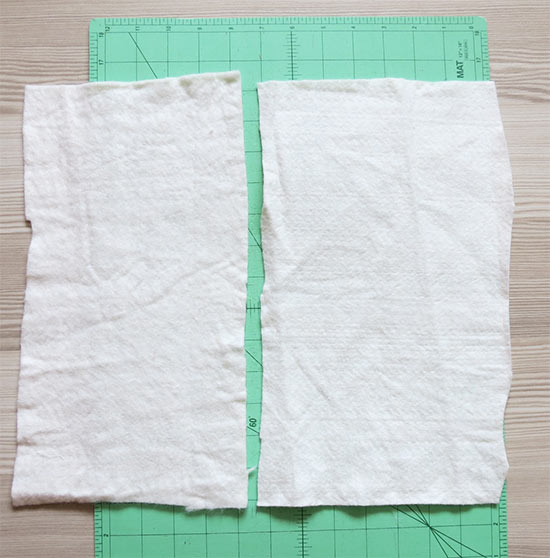 How to use batting or interfacing scraps