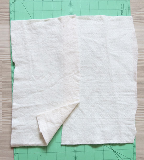 How to use batting or interfacing scraps