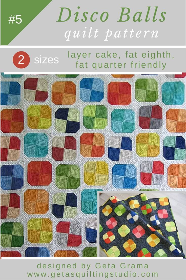 Patchwork QUILT PATTERN Layer Cake or Fat Quarters fast and easy simple