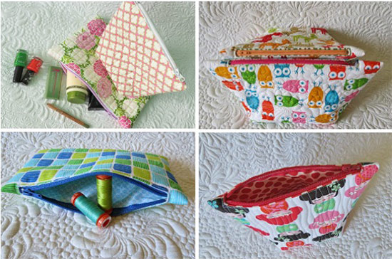 quick easy zipper pouch patterns