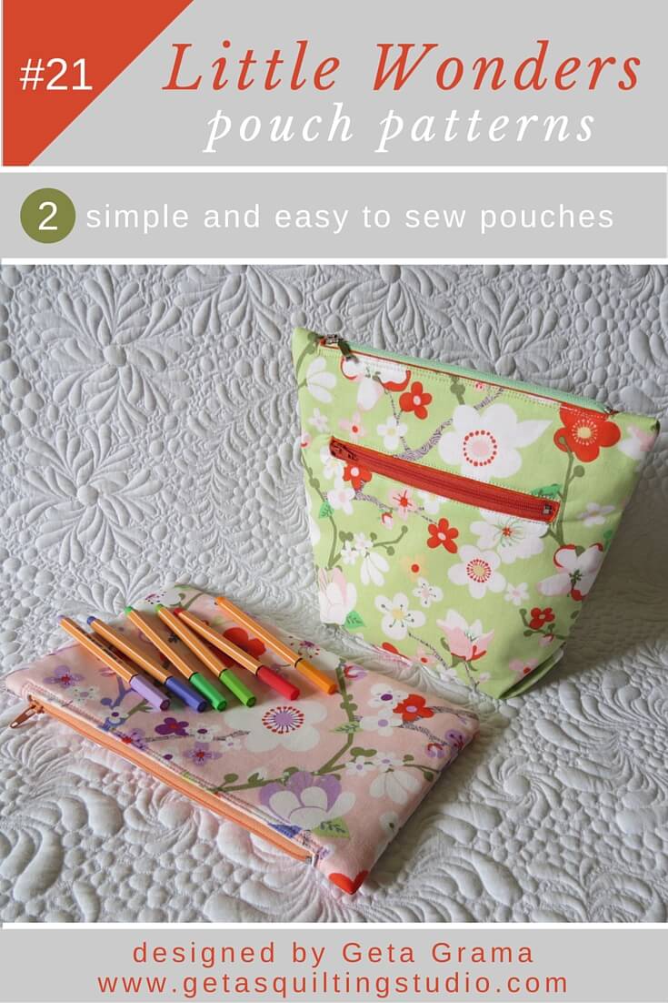 quick easy zipper pouch patterns