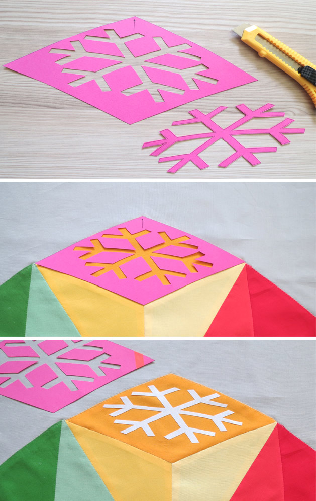 Snowflake quilt pattern