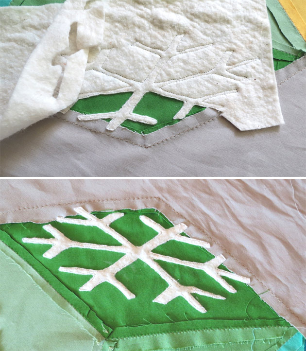 Snowflake quilt pattern