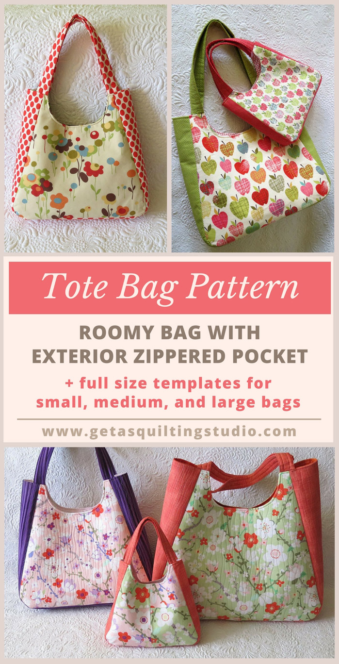 Tote bag pattern for roomy bags