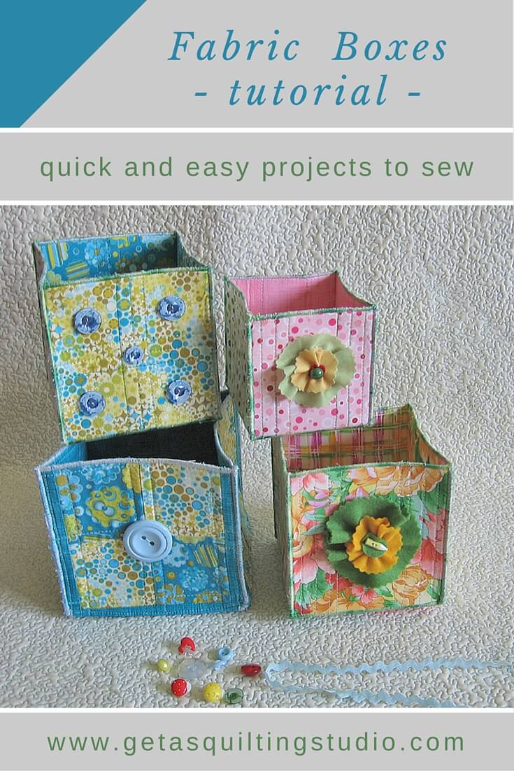 Fabric boxes tutorial