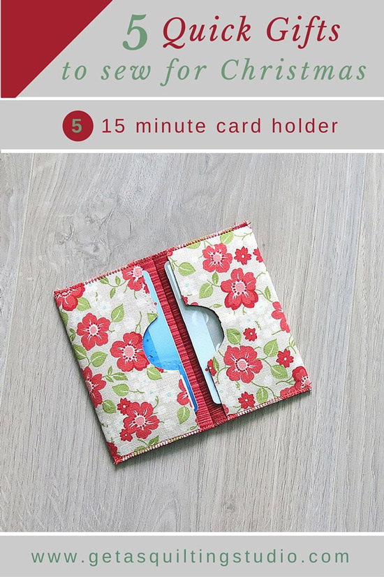Fabric card holder tutorial