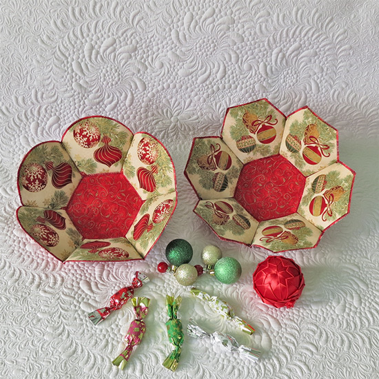 Fussy cutting made easy: learn this tip and start adding kaleidoscope effect to fabric bowls.