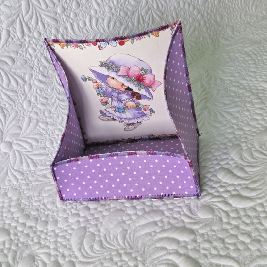 Fabric box tutorial- perfect for the most cherished fabric! Download templates in 3 sizes.