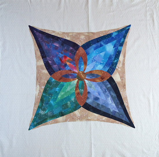 Wall hanging applique quilt pattern