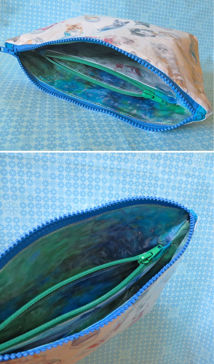 Laminate fabric pouch pattern