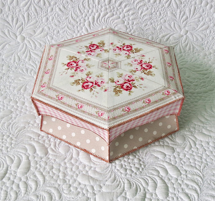 Fabric gift box pattern