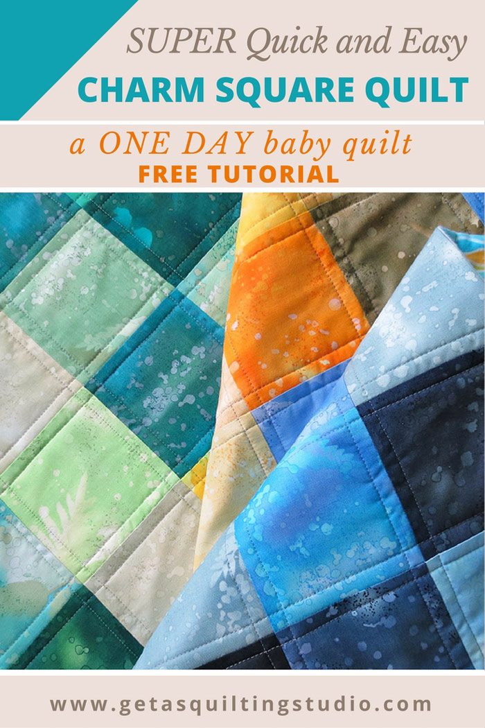 Quick and Easy Charm Square Quilt Tutorial