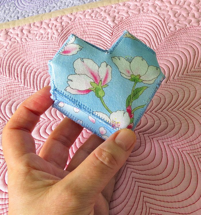 Fabric Heart Boxes Templates