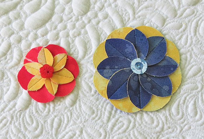 Folded flowers- miniatures