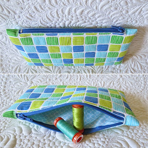 Use this pouch pattern bundle and learn to sew pouches.