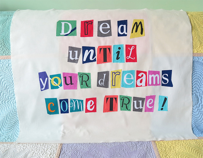 How to quilt letters