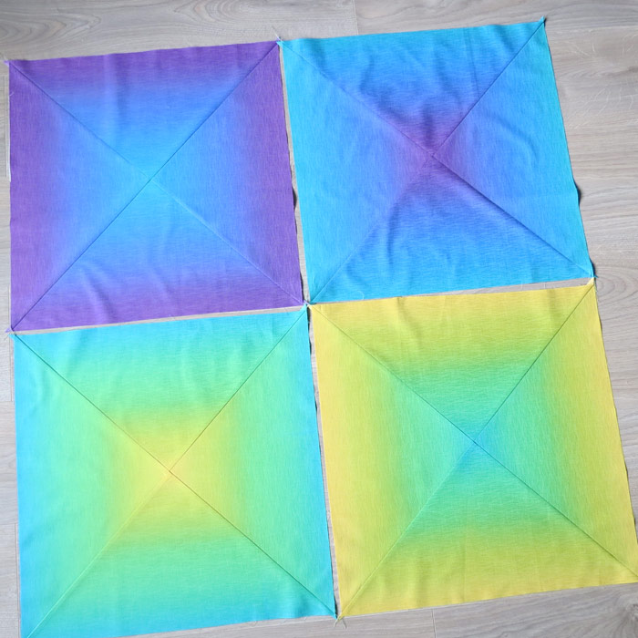 Gradation/ombre fabric for quilting