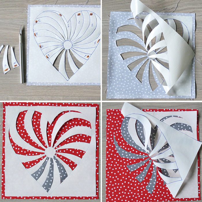 Free Heart Pattern for Coasters