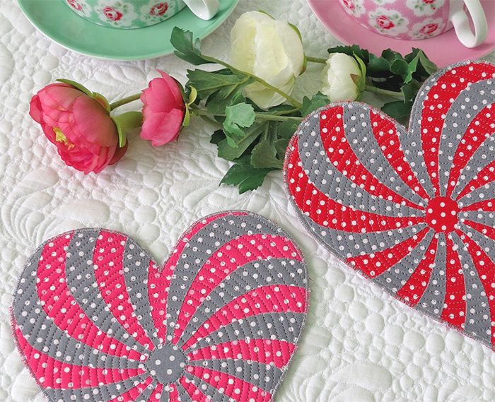 Free Heart Pattern for Coasters