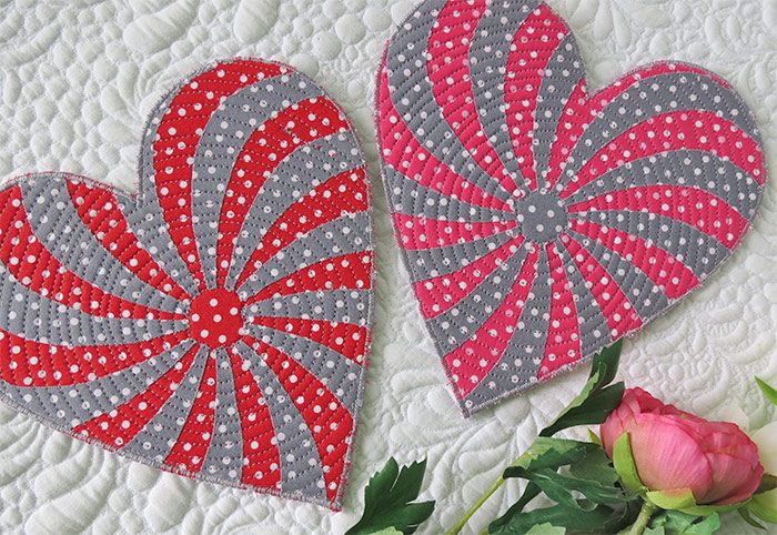 Free Heart Pattern for Coasters