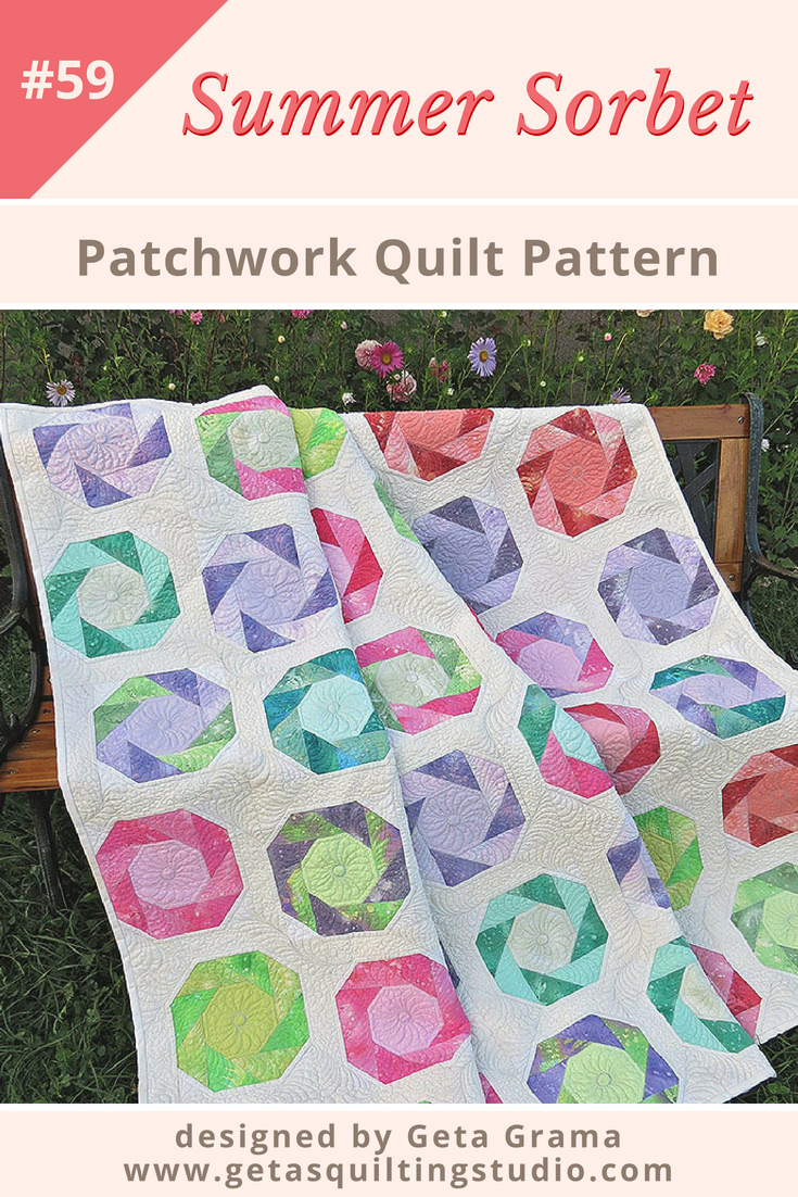 Patchwork quilt pattern-easy step for sewing accurate blocks, every time.