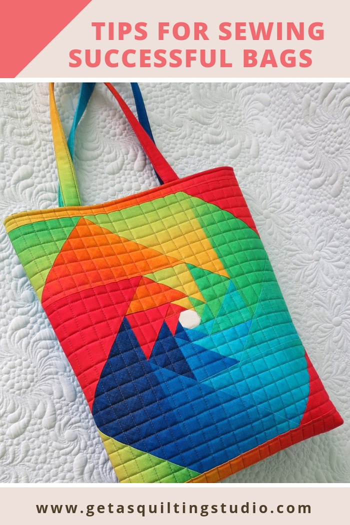 How to sew successful bags for gifts - Geta's Quilting Studio