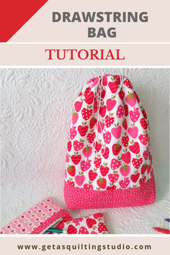 How To Sew A Drawstring Bag- Tutorial - Geta's Quilting Studio