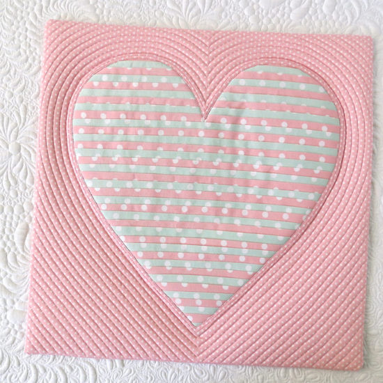 Fabric Heart Coasters Pattern - Geta's Quilting Studio