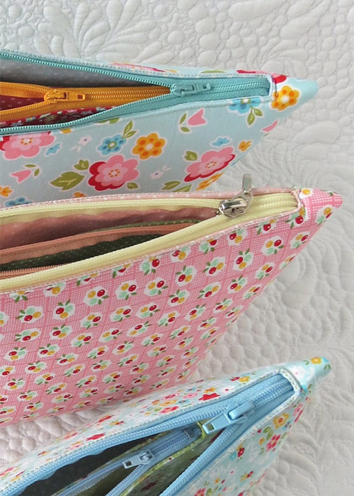 Double Zipper Pouch Pattern - Geta's Quilting Studio