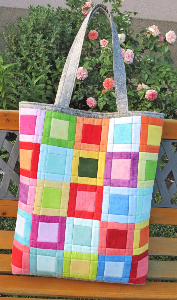 quilted square bag