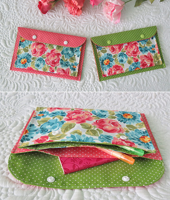 Snap pouch pattern - Geta's Quilting Studio