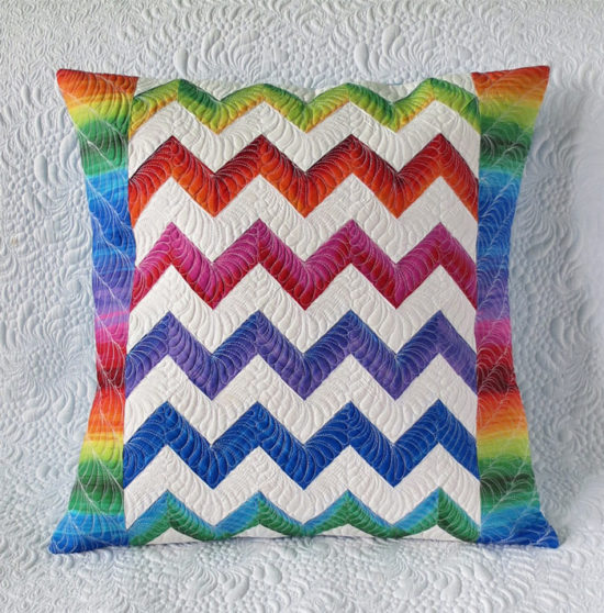 Zig zag quilt pattern - Geta's Quilting Studio