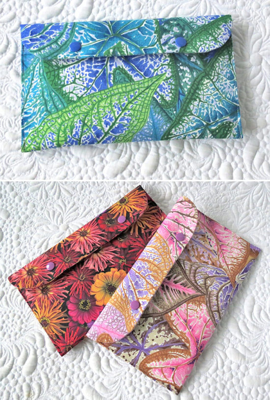 Quick and easy snap pouch pattern Geta's Quilting Studio