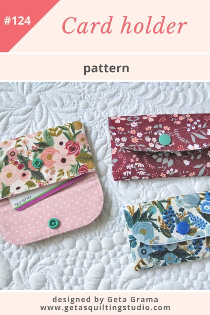 Accordion Cardholder patterns - Geta's Quilting Studio